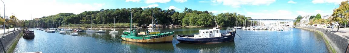 Le Port Rhu et ses vieux gréements